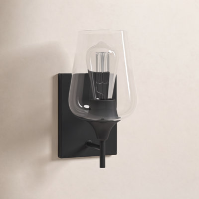 Breena 1-Light Dimmable Armed Sconce