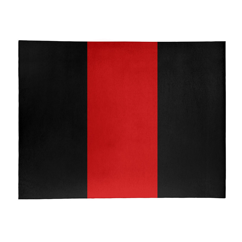Tapis de zone rouge/noir, Rectangle 9 pi x 12 pi