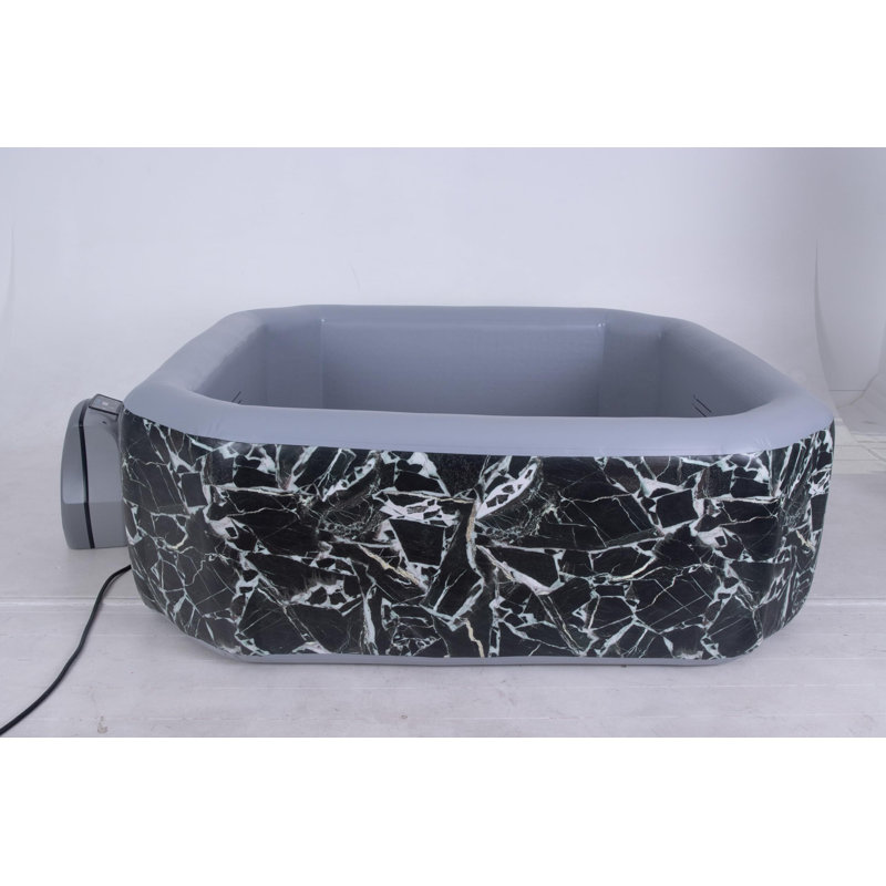 Spa gonflable carré 4 à 6 personnes