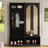 Farmhouse Widen Hall Tree With 4 Rattan Doors, Versatile 4-In-1 Seating Bench With 6 Hooks, Mid-Century Entryway Shoe Cabinet With Adjustable Shelf For Living Room, Black, 55.1"W-391293857