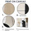 «Minimal and Geometric Compositions In Nature Tones», impression sur toile moderne Mid-Century, art mural moderne Mid-Century noir-723462161-723462151-723462172