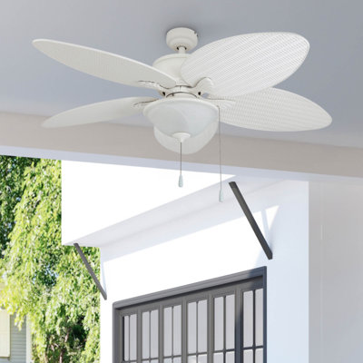 Alexander 52" Indoor and Outdoor Ceiling Fan with Light