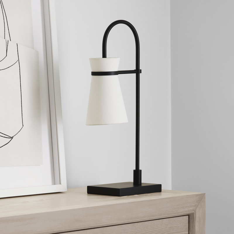 Binx 1-Light Medium Task Table Lamp, Midnight Black