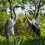 Statue de jardin en métal Crane