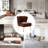 Euclid Velvet Accent Chair With Metal Legs-269662301