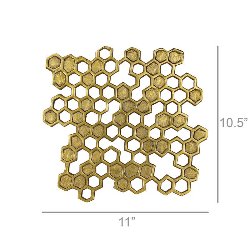 Brass Honeycomb Trivet