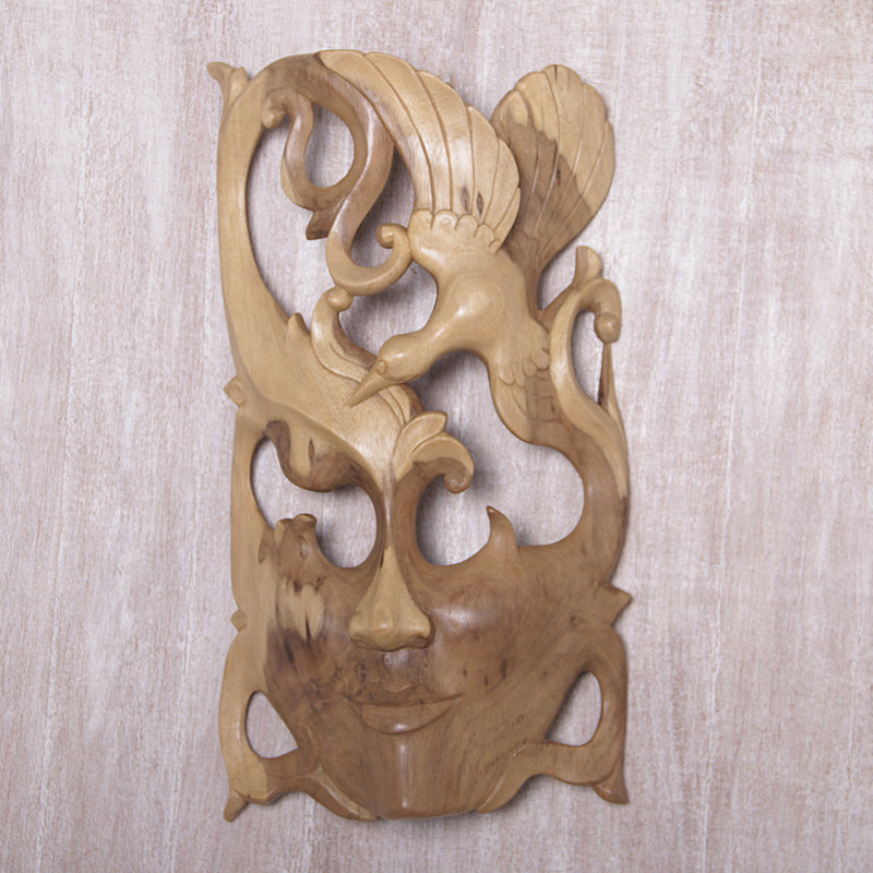 Handmade Boho Wall Decor on Solid Wood