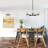 Mansurah 5-Light Shaded Wagon Wheel Black/Brass Chandelier