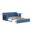 Lit de jour avec bureau amovible, tiroirs de rangement et table d'appoint hydraulique-133909254
