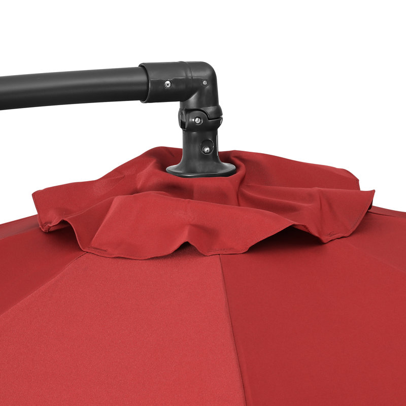Parasol déporté de 10 pi Hartt, Rouge