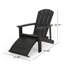CHAISE ADIRONDack HUNTER FLODING AVEC HTTAWAY OTTOMAN