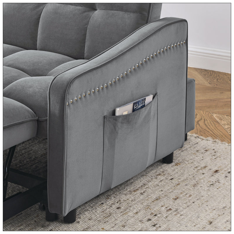 Canapé-lit avec causeuse Loveseat, Gris