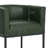 26" Counter Height Bar Stools, Faux Leather Barrel Counter Chairs-1695636047