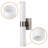 18 In 2-Light White Double Tube Wall Sconce , E12 Sleek Up And Down Light Fixture For Bathroom, Bedroom-1370455486