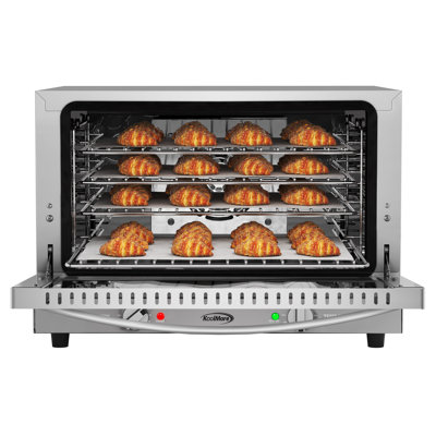 Four à convection de comptoir commercial de 23 po KoolMore pour casseroles de taille moyenne avec 4 paniers de 1 600 W de puissance en acier inoxydable, homologué ETL pour la sécurité et l'hygiène (km-ctco-15)
