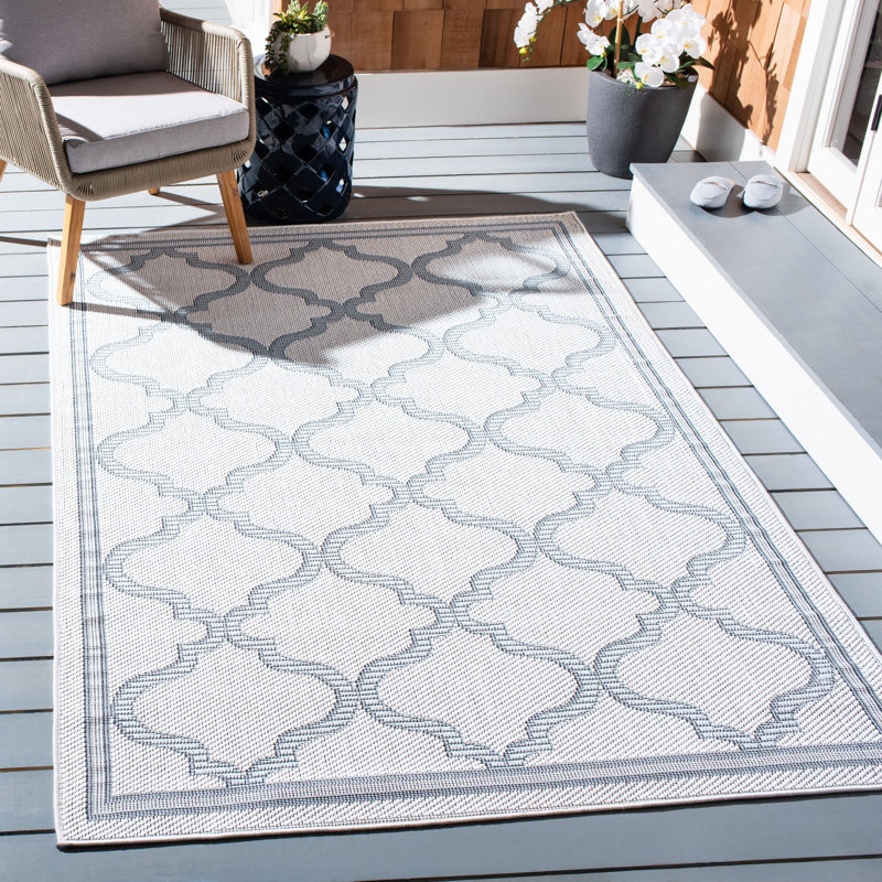 Murielle Performance Machine Washable Geometric Indoor/Outdoor Area Rug, Rectangle 5'3" x 7'6"