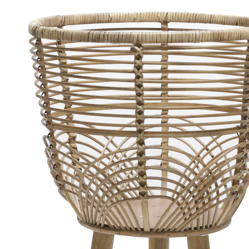 Set of 2 Wicker Planters - 12" x 12" x 22"