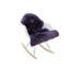 Tapis prune en peau de mouton Haghni-1356200425