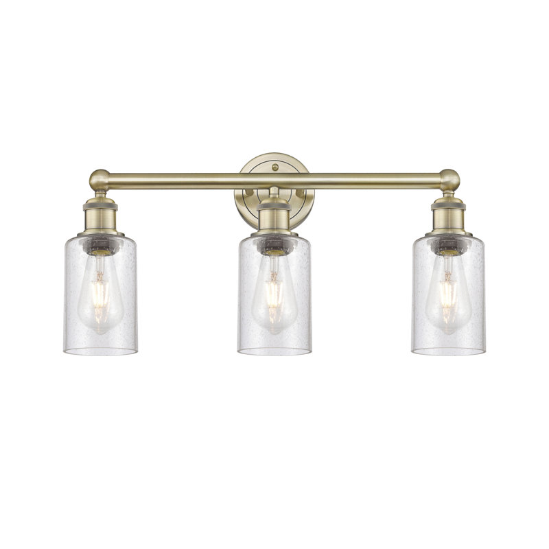 Caldello 3 - Light Dimmable Vanity Light, Antique Brass, Seedy