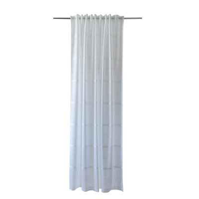 Delray Pencil Pleat Sheer Single Curtain