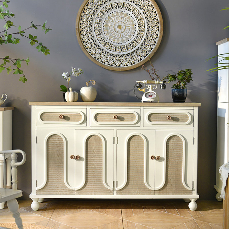 European-Style Cedar Multi-Functional Sideboard