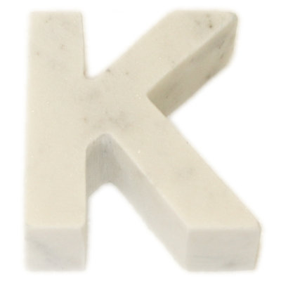 Zeb Marble Helvetica Letter Block