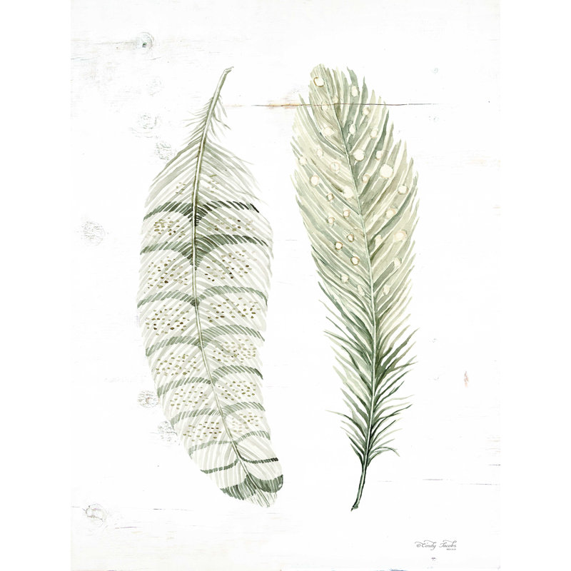 Plume I - reproduction sur toile tendue, H 48 po x l 36 po