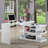 Madruga Contemporary Reversible L-Shaped Desk w/ 180 Degree Rotation