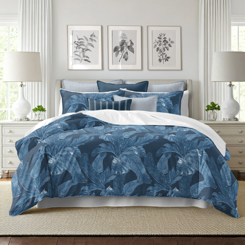 Palomino Denim Cotton Duvet Cover Set, King Duvet Cover + 7 Additional Pieces
