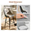 Bar Stools Upholstered Counter Height Bar Stools With Lion Knocker Breakfast Swivel Bar Chairs For Kitchen Island-561477454