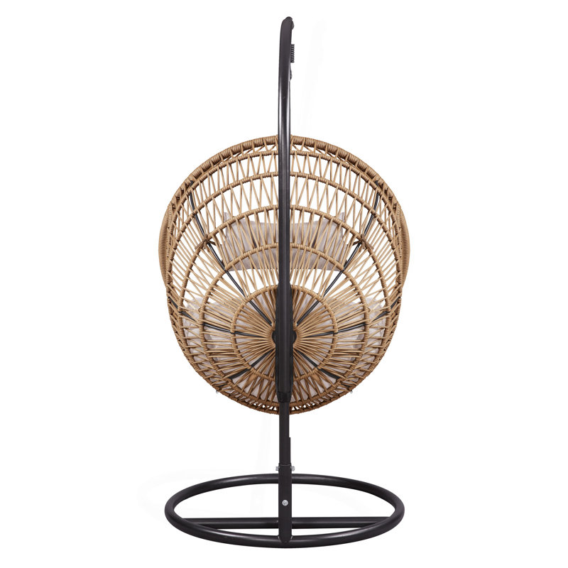 Vasant Beige Fabric  Rope Hanging Chair