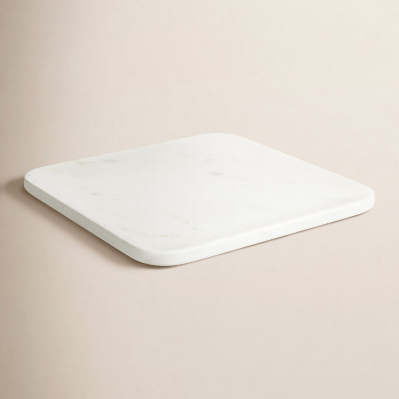 Assiette décorative en marbre Matheson, H 0,5 po x l 6 po x P 6 po