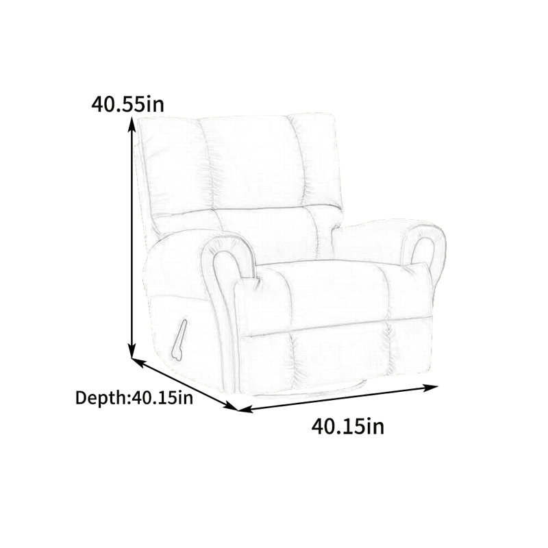 Fauteuil inclinable Enrrique, Similicuir beige