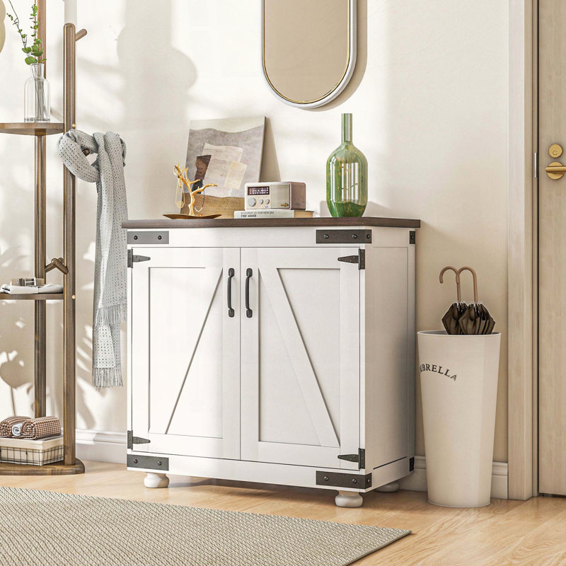 Modern Farmhouse Sideboard with Barn Door