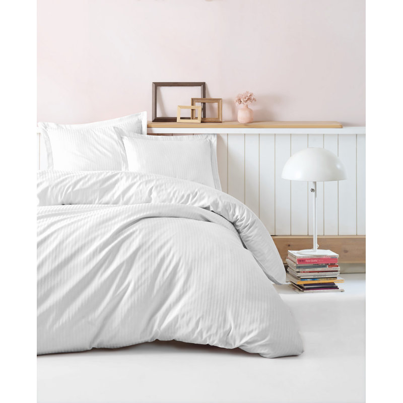 Cotton Blend Abstract Duvet Cover Set with Pillowcases, Double Duvet Cover + 2 Pillowcases
