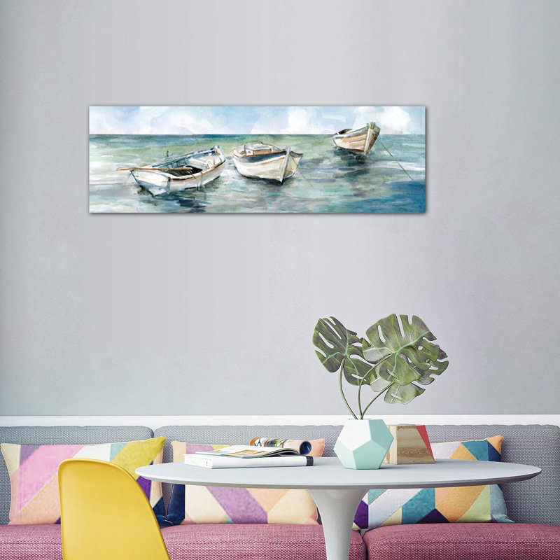 «Caught At Low Tide II» par Carol Robinson - Giclée sur toile panoramique tendue sur toile, Toile tendue, Sans cadre