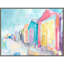 «Brighton Beach» par Susan Pepe, peinture sur toile à cadre flottant