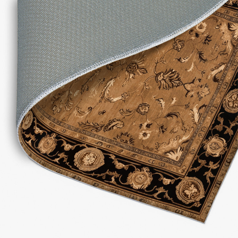 Tapis d'intérieur et d'extérieur brun français, Rectangulaire 2 pi x 3 pi