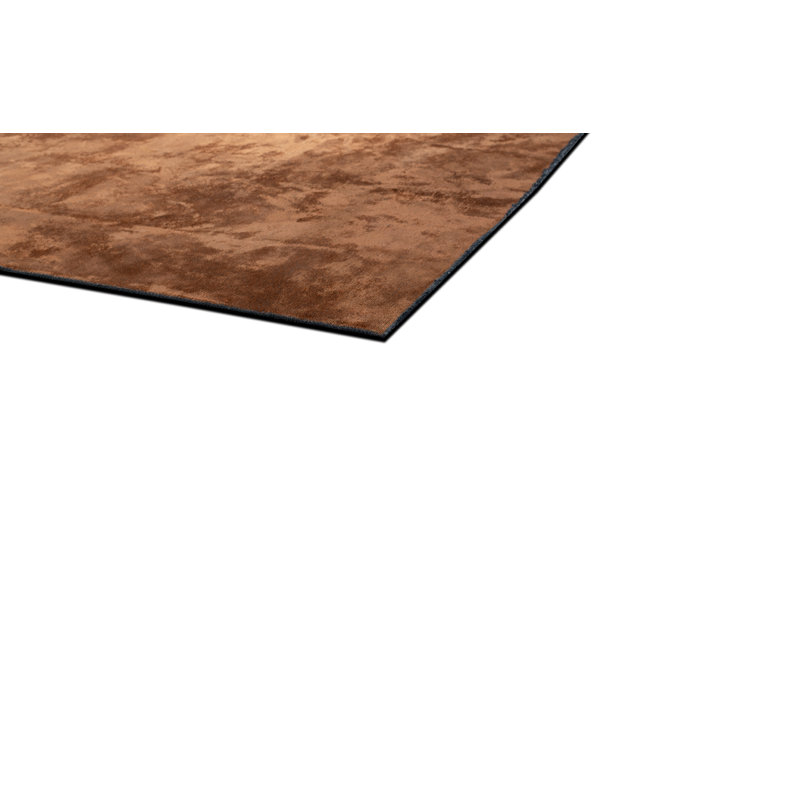 Rapture Contemporary Glossy Rust Orange Area Rug, Rectangle 7'10" x 11'2"