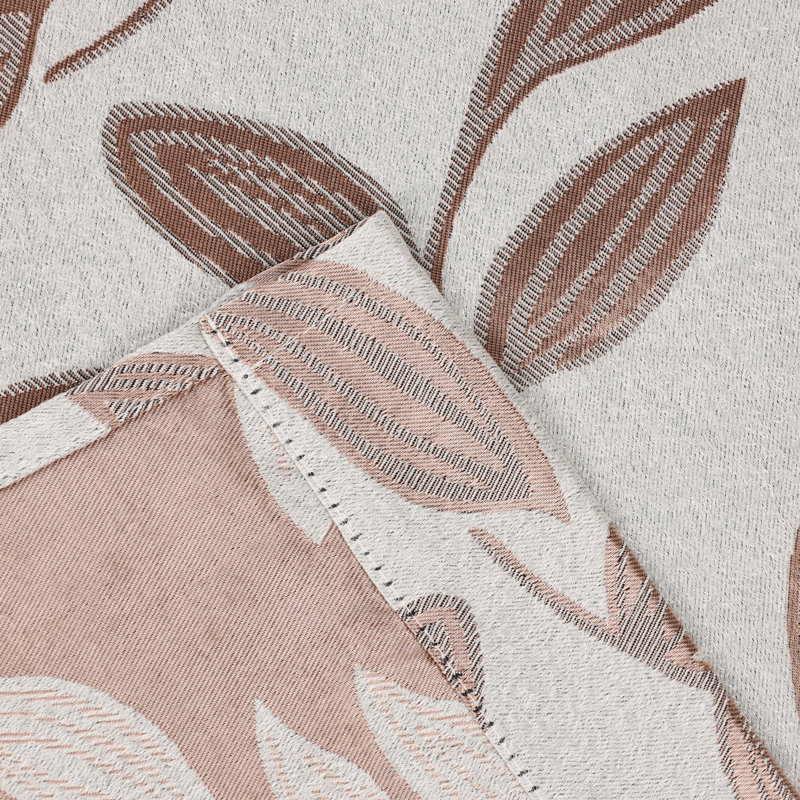 Finklea 100% Polyester Floral Room Darkening Grommet Curtain Panels, Bronze, 70" W x 96" L