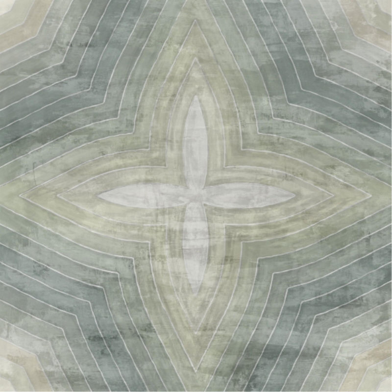 «Concentration of Green II» par Guseul Park - impression d'art graphique, H 24 po x l 24 po x P 1,5 po, Extérieur