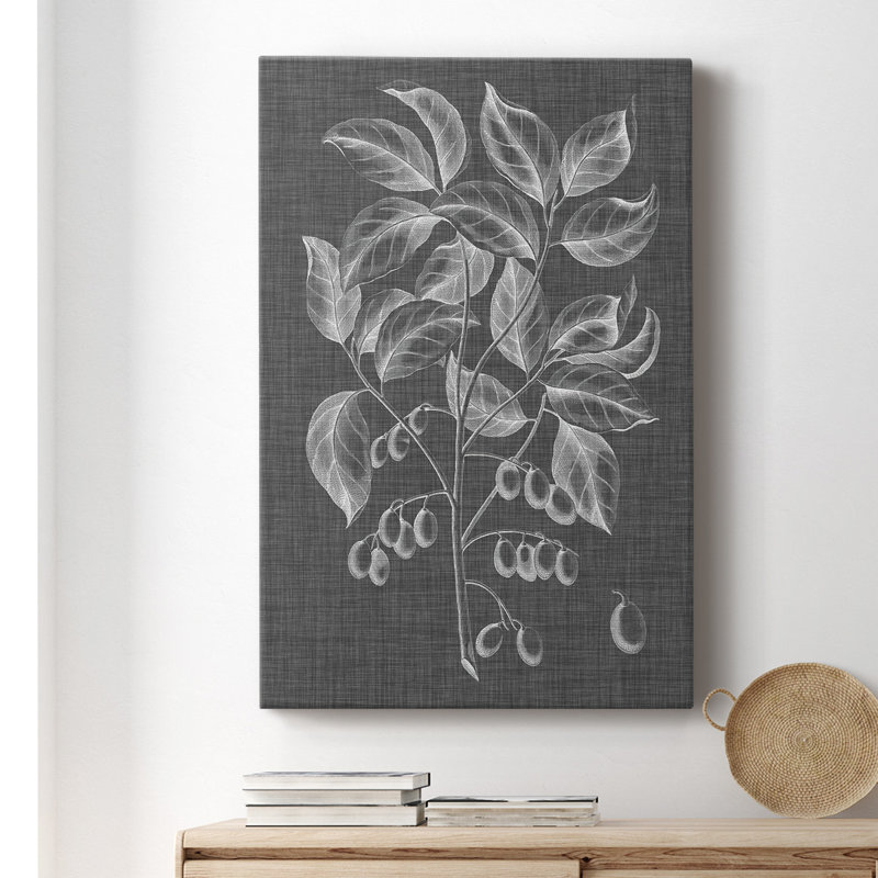 " Graphic Foliage V ", 12" H x 8" W x 1" D
