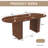 62.9 Inch Oval Dining Table