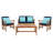 Calhoun Acacia 4 - Person Patio Conversation Sets with Cushions-1480720484-1494403695