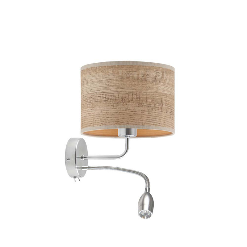 Bismah LED Armed Sconce, Oak