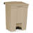 Plastic Step On Kitchen Trash Can - 18 Gallons