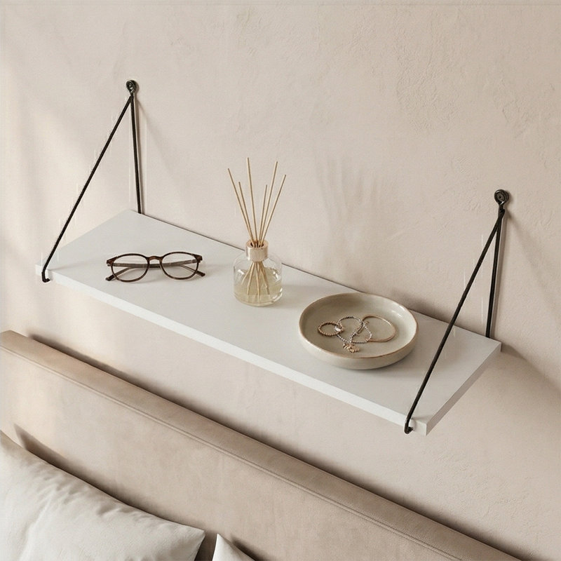 Calyx 28" Modern Floating Wall Shelf