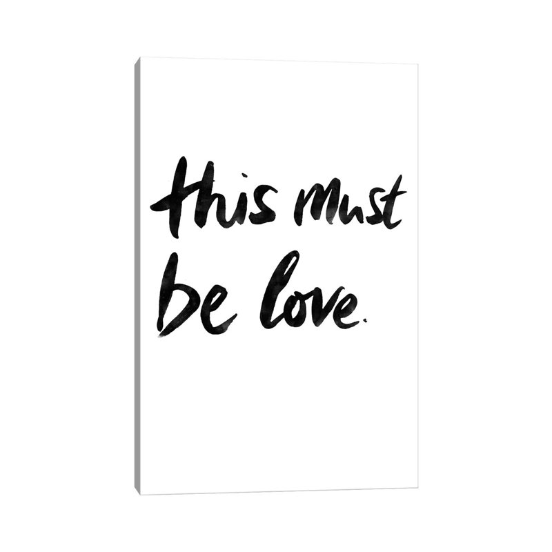 This Must Be Love II by Mareike Böhmer - Wrapped Canvas Gallery-Wrapped Canvas Giclée, 20.32 cm H x 30.48 cm W