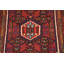 Tapis rouge en laine noué à la main de conception unique 3 pi 3 po x 4 pi 10 po Gregale