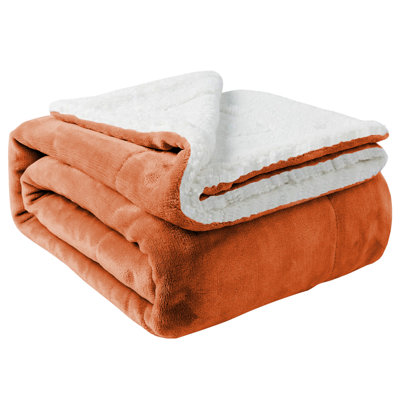 Couverture réversible en molleton ultra-doux Sherpa